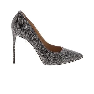 Vitacci rhinstones embellished suede heels
